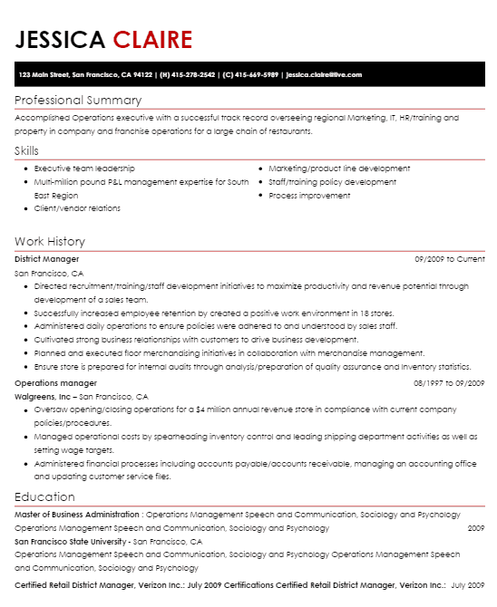 "Daring" Resume Template