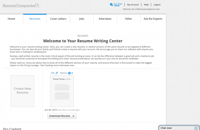resume-companion-account-resume-editor