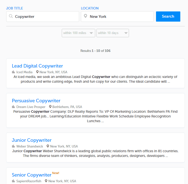 ZipRecruiter Job Board