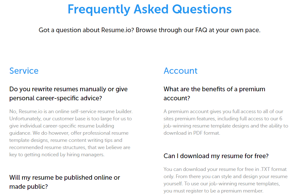 a begin io's FAQ