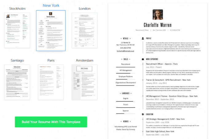 Resume.io Templates